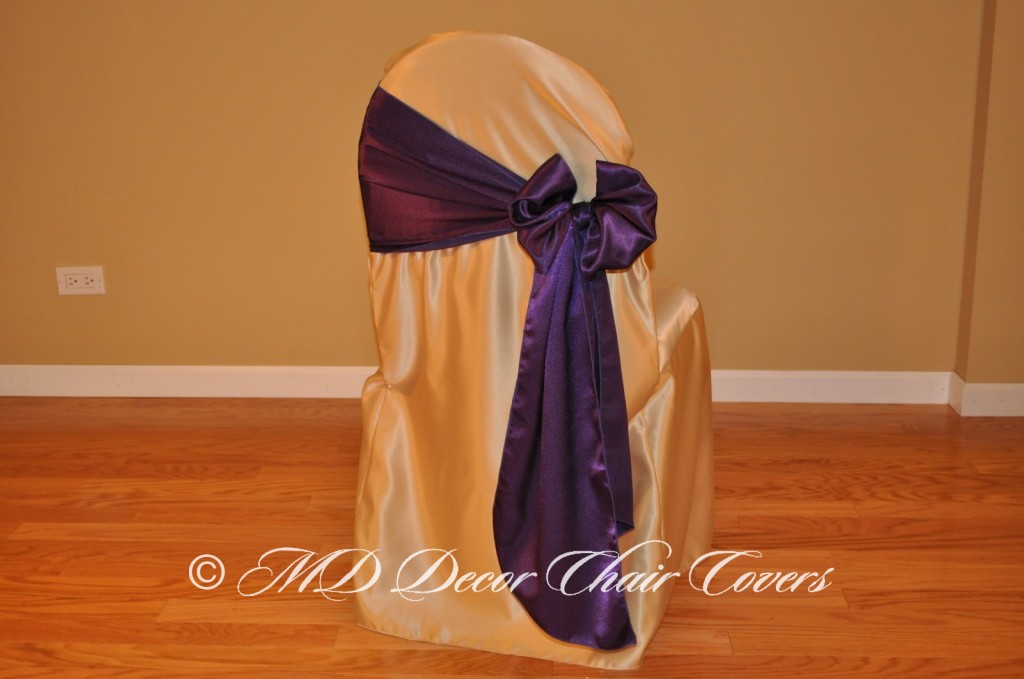 Deep Purple Butterfly Bow Style On The Side