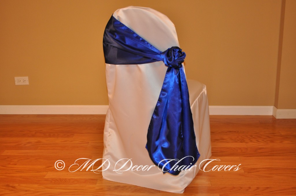 Royal Blue Rose Style On The Side