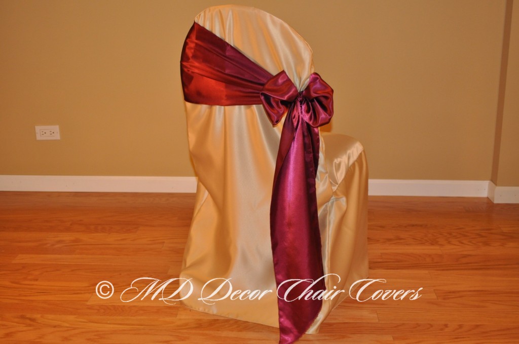 Wine Butterfly Bow Style On The Side